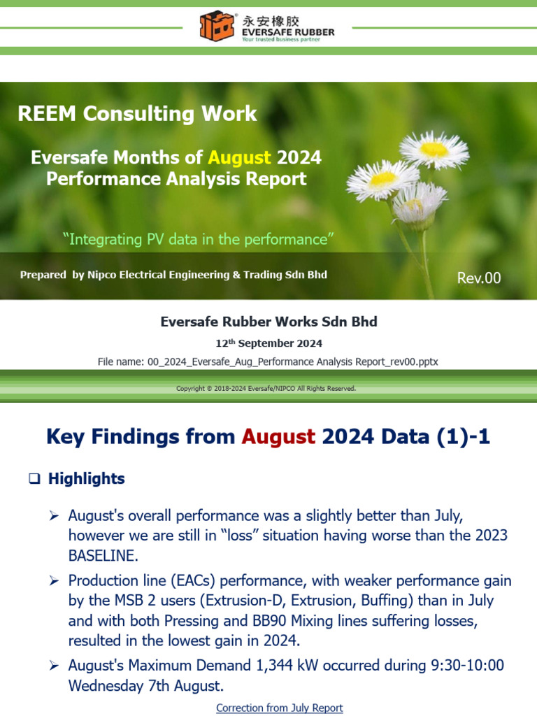 00 2024 Eversafe Aug Performance Analysis Report Rev00 | PDF | Electric ...