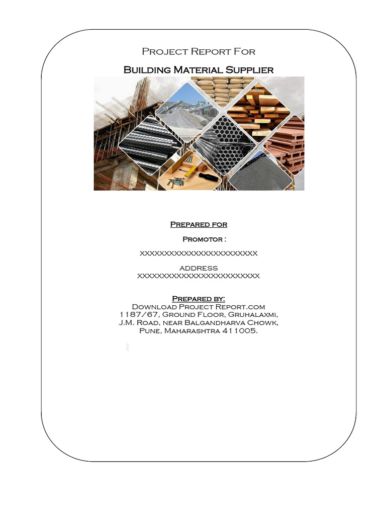 Building Material Supplier Project Report | PDF | Hardware Store | Concrete