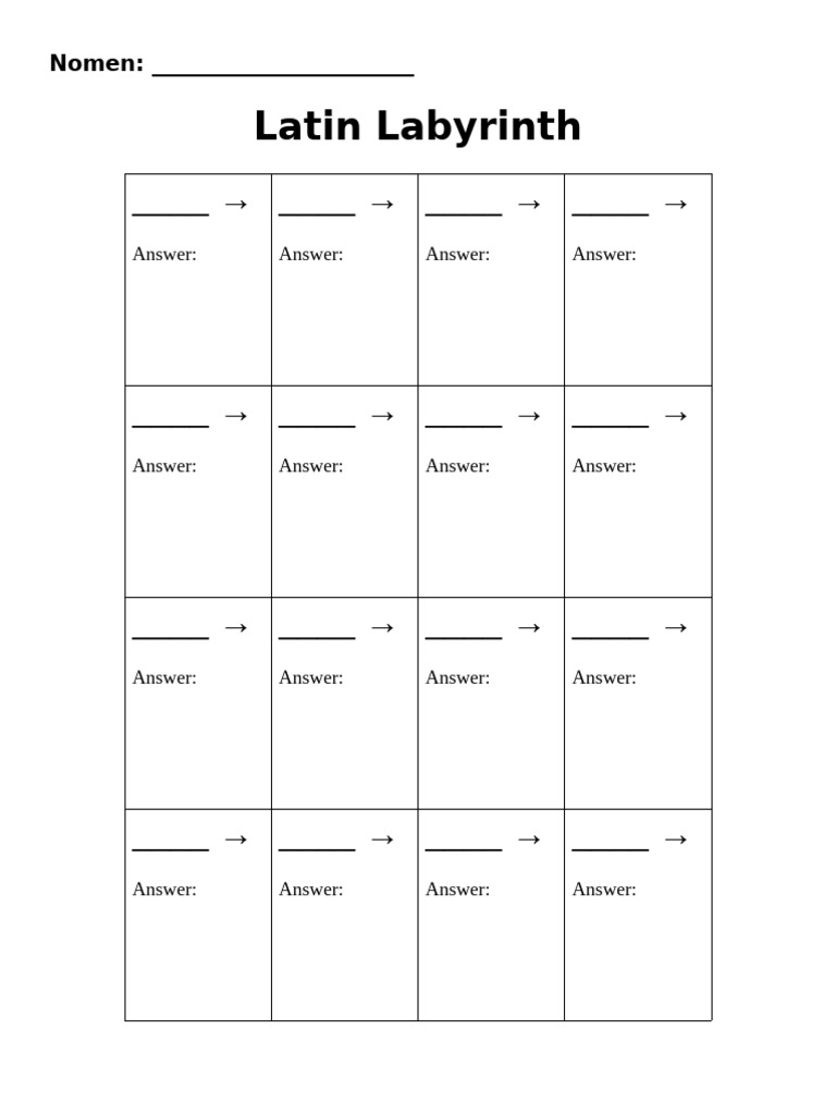Ch. X Latin Labyrinth | PDF