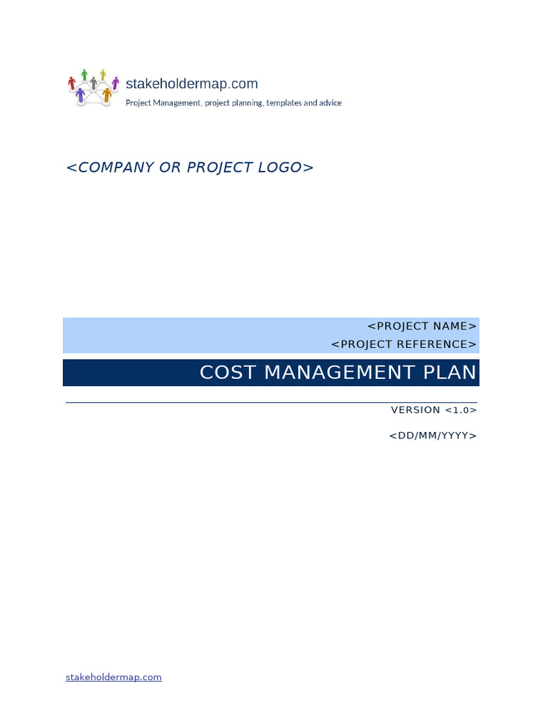 Cost Management Plan Template Guide | PDF | Project Management | Software