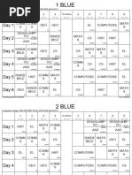 SAUT Timetable 2024/2025 Semester 1 | PDF