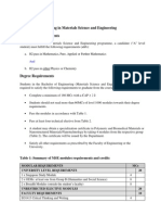 MSE Admission and Degree Requirements