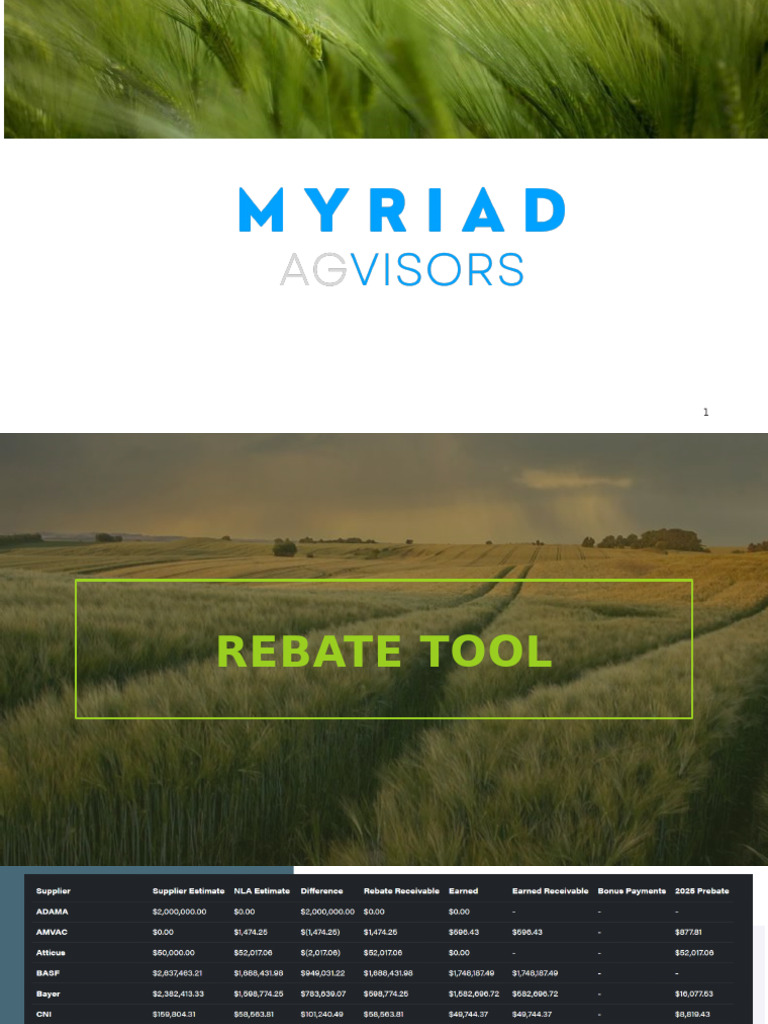 Rebate Tool Overview and Reconciliation | PDF | Marketing