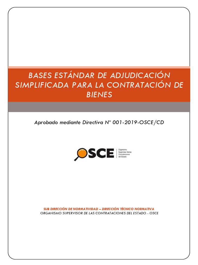 Bases Estandar AS Bienes - 2019 1 - 20211104 - 192634 - 876 | PDF ...
