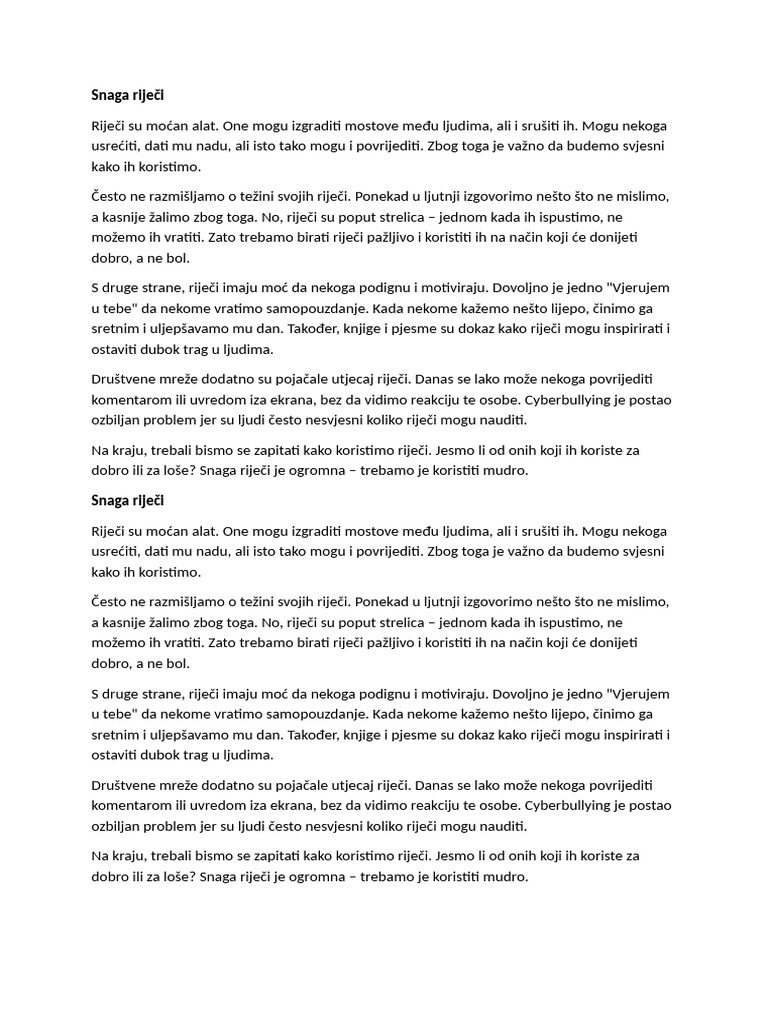 Snaga Riječi | PDF