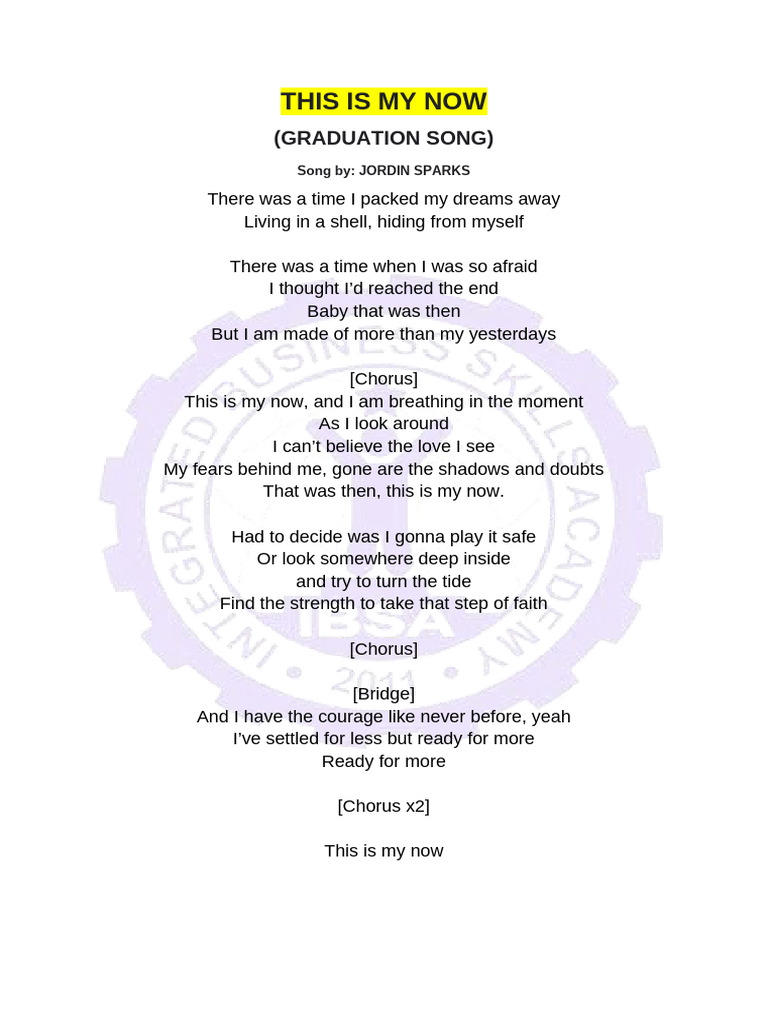 Graduation Songs: A Tribute to Growth | PDF
