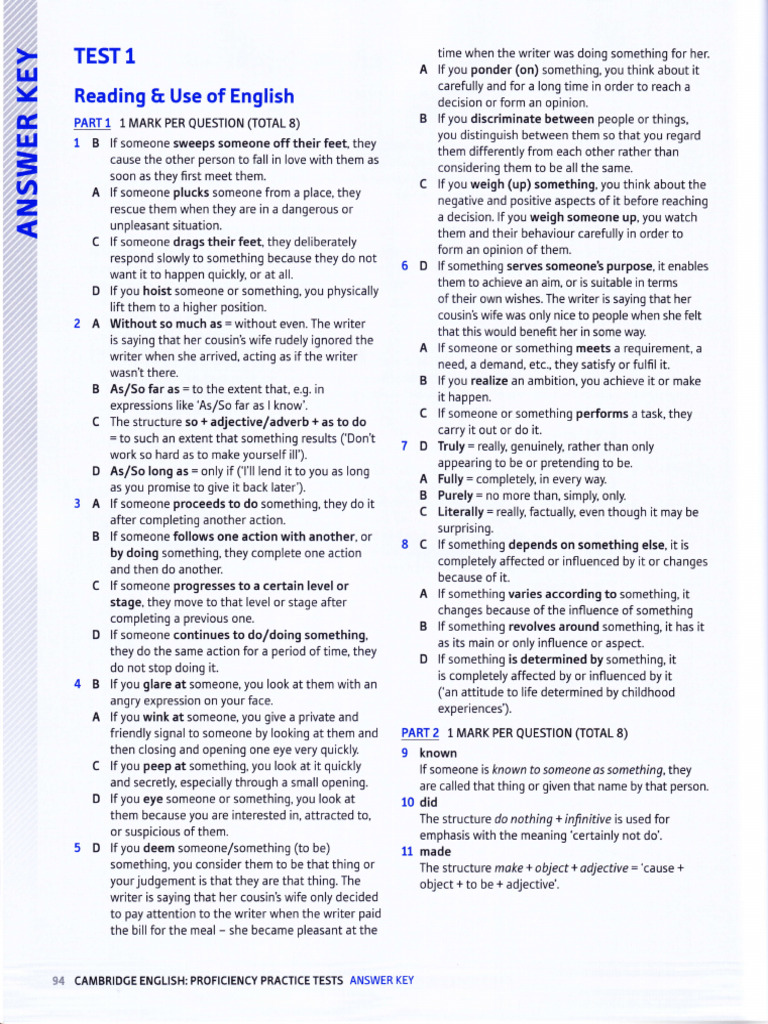 Key Test 1 | PDF | Verb | Linguistic Typology
