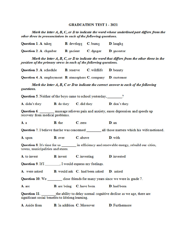 Graduation 1 | PDF