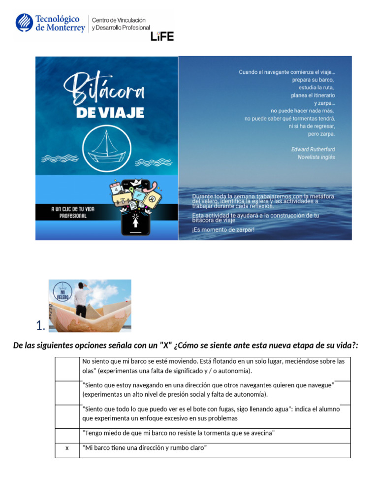 Mi Bitácora de Viaje Día 1 | PDF | Las emociones