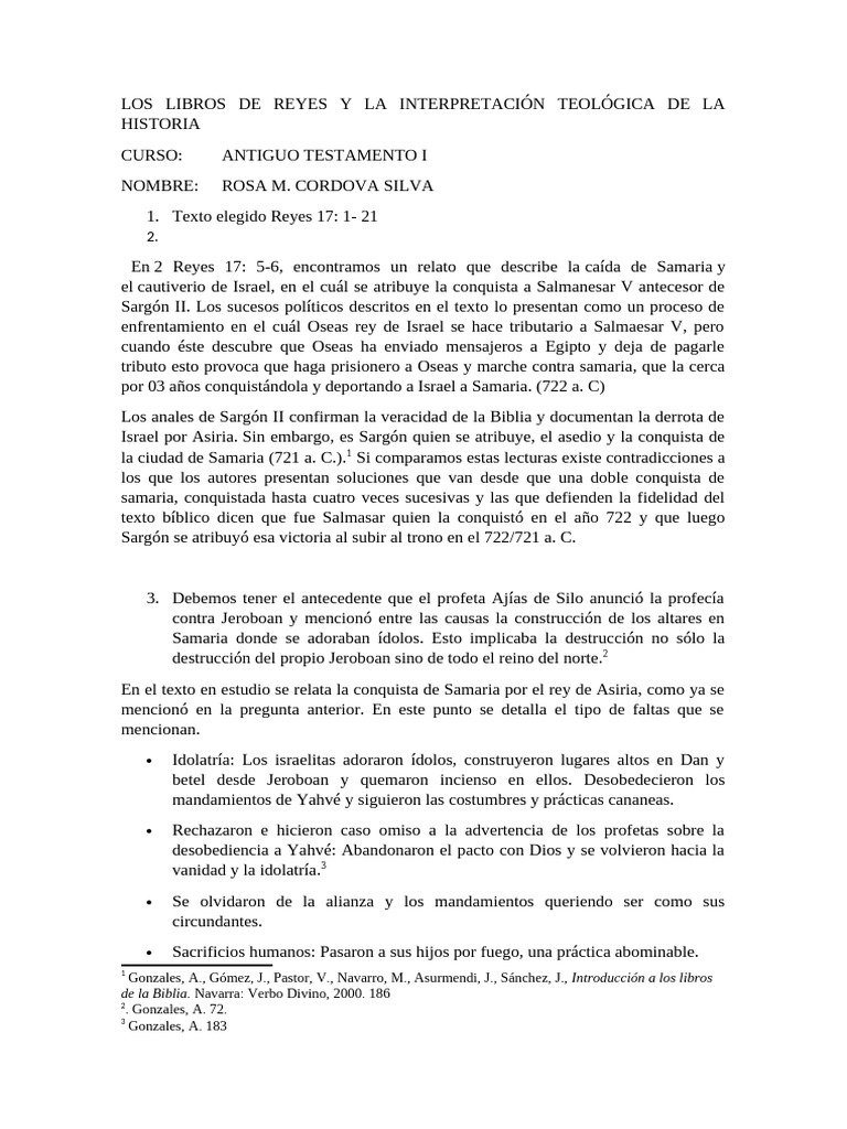 Interpretacion Teologica Desde 1 Reyes 17 | PDF | Samaria | Yahvé