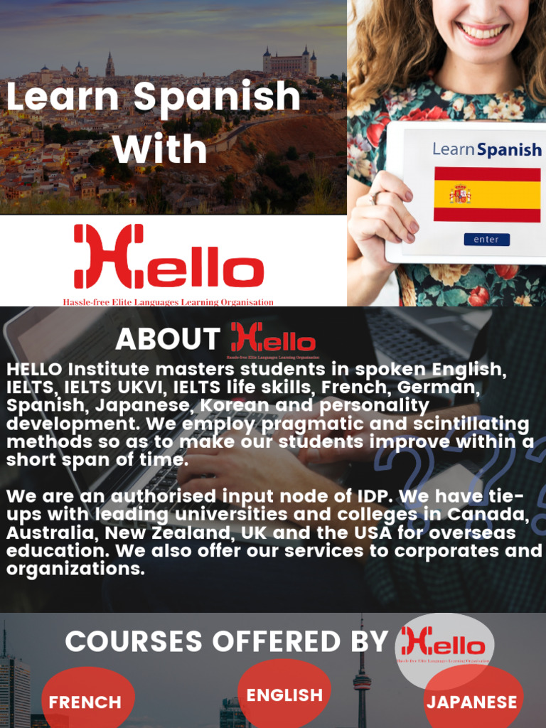Spanish Language Learning Courses | PDF | International English ...