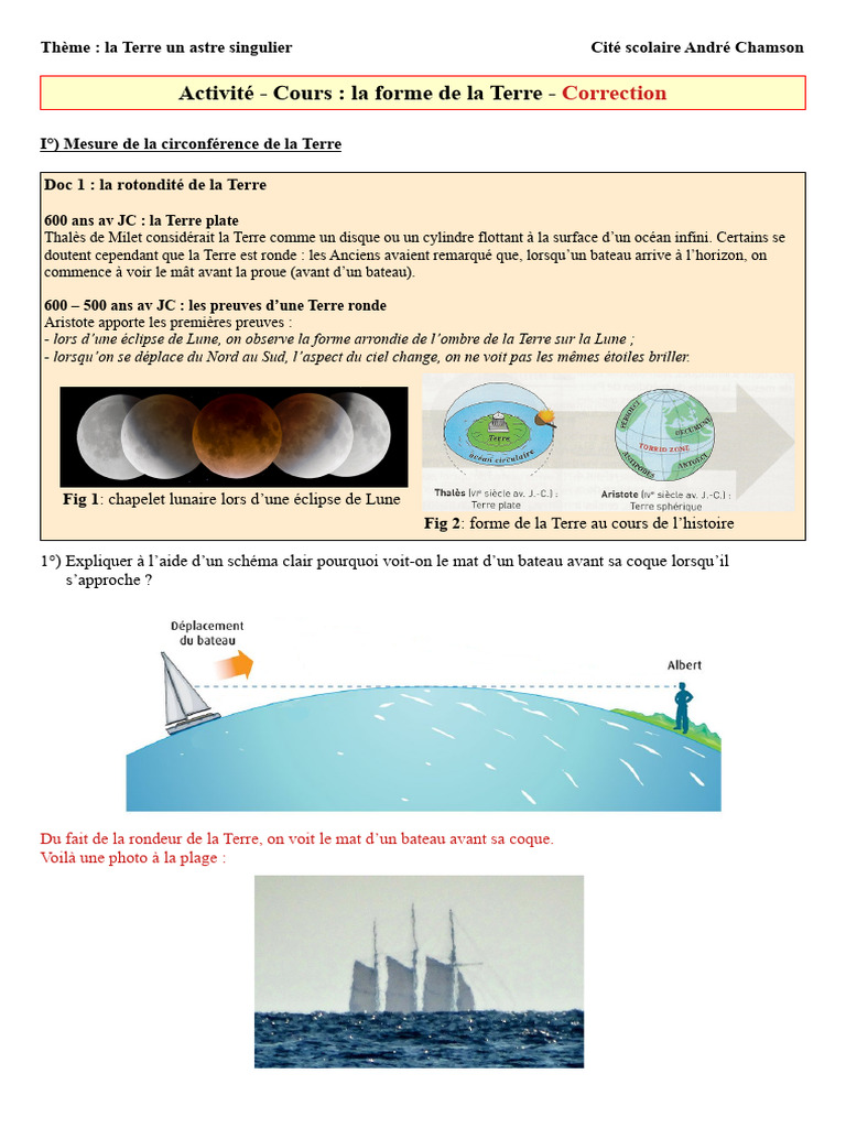 Preuves de la Rondeur de la Terre | PDF | Mètre | Mesure géométrique
