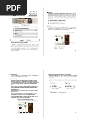CABZEUS シミュレーター 本体と取扱説明書 Cabzeus Speaker Simulator Manual | PDF | Usb | Sound Technology