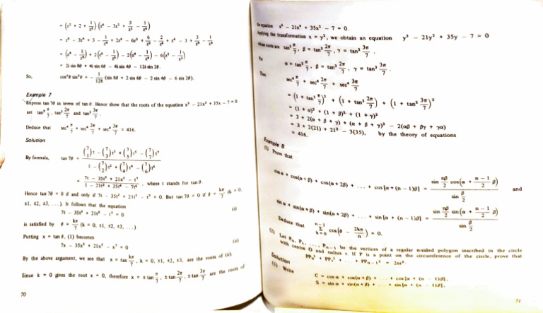 Book 1 Aids To Advanced Level Pure Mathematics Summary Worked Examples ...