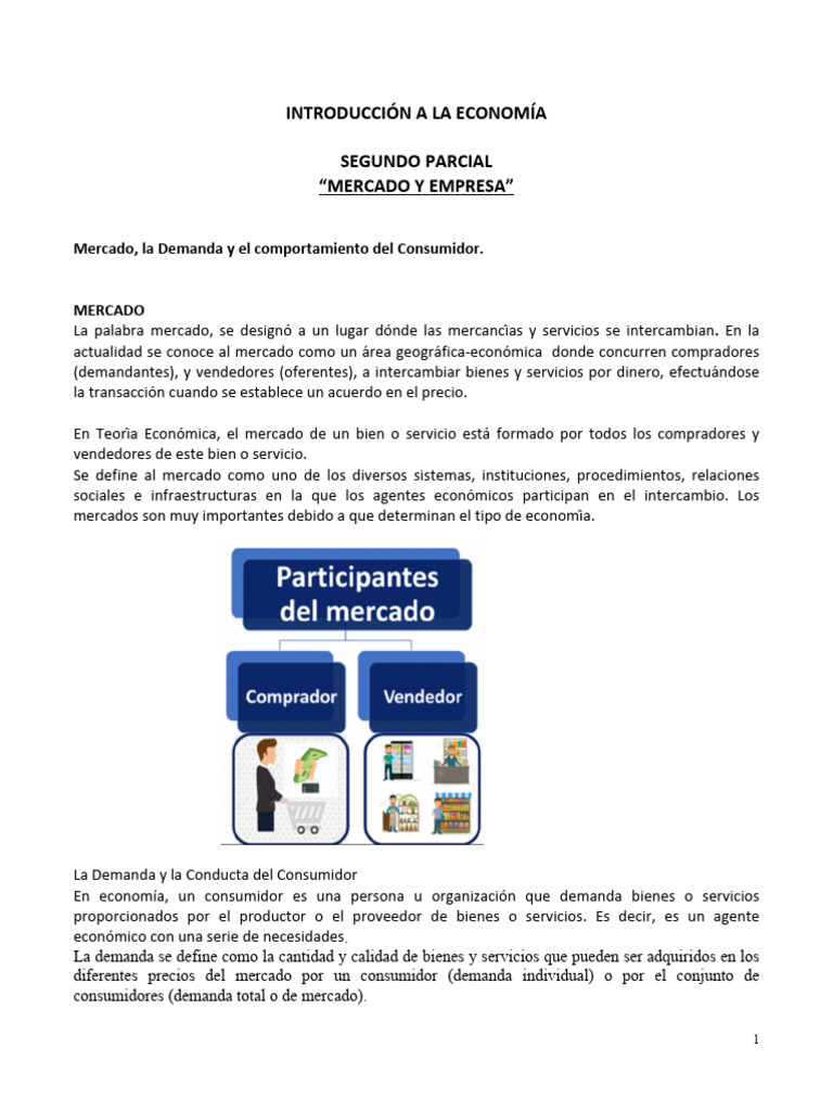 Economía: Mercado y Comportamiento del Consumidor | PDF | Mercado ...