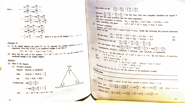 Book 1 Aids To Advanced Level Pure Mathematics Summary Worked Examples ...