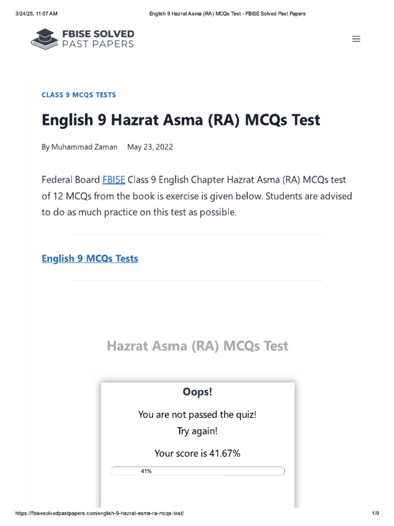 Chapter 3 MCQ | PDF
