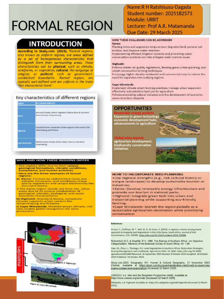 Exploring Formal Regions and Opportunities | PDF | Agriculture ...