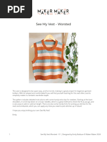 Maker Maker See My Vest Worsted - V1