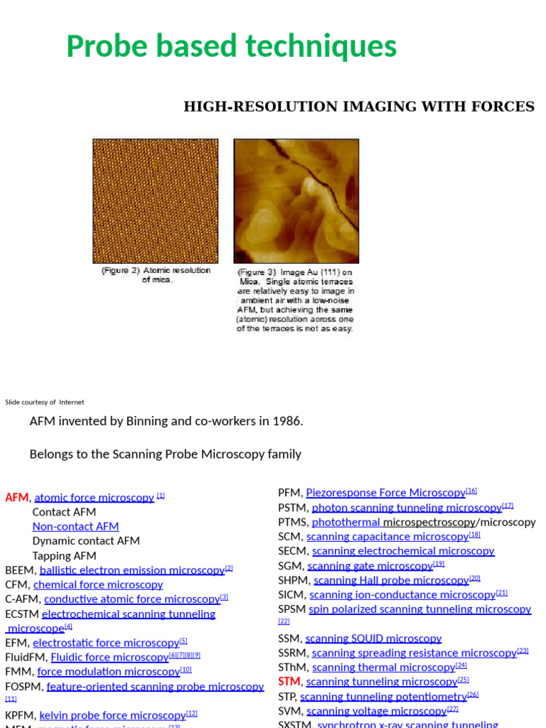 Overview of Atomic Force Microscopy | PDF | Atomic Force Microscopy ...