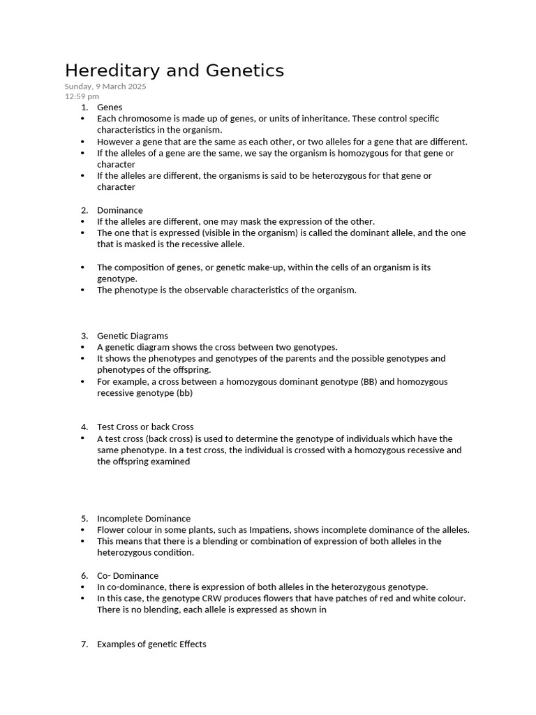Understanding Genetics and Heredity | PDF