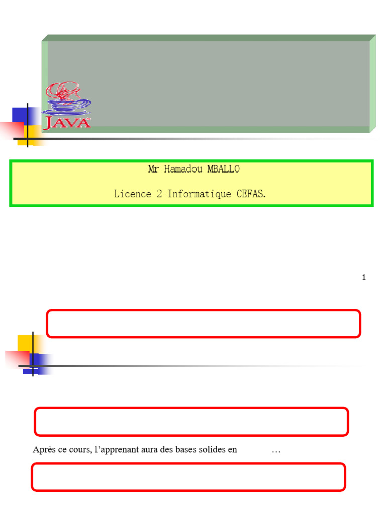 Introduction au Langage JAVA pour Débutants | PDF | Java (Langage de ...