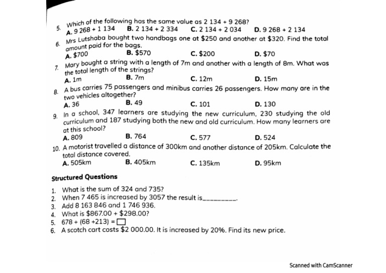 Weekend Test 6 - 1 | PDF