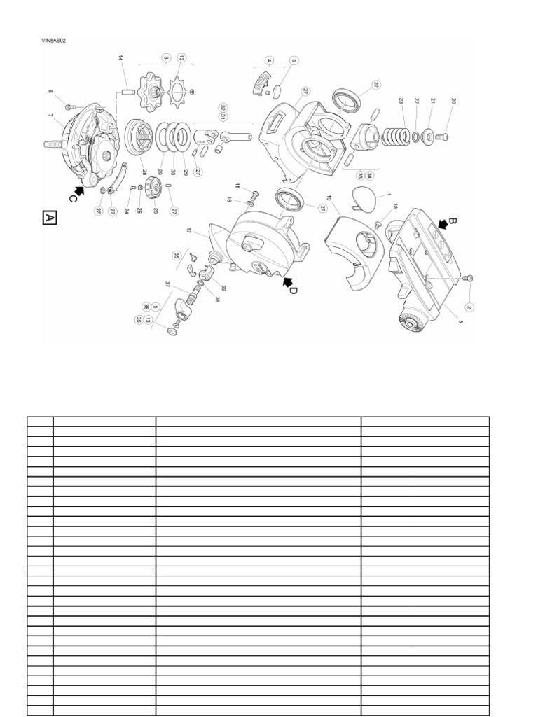 Main Assembly Parts List | PDF | Manufactured Goods | Mechanical ...