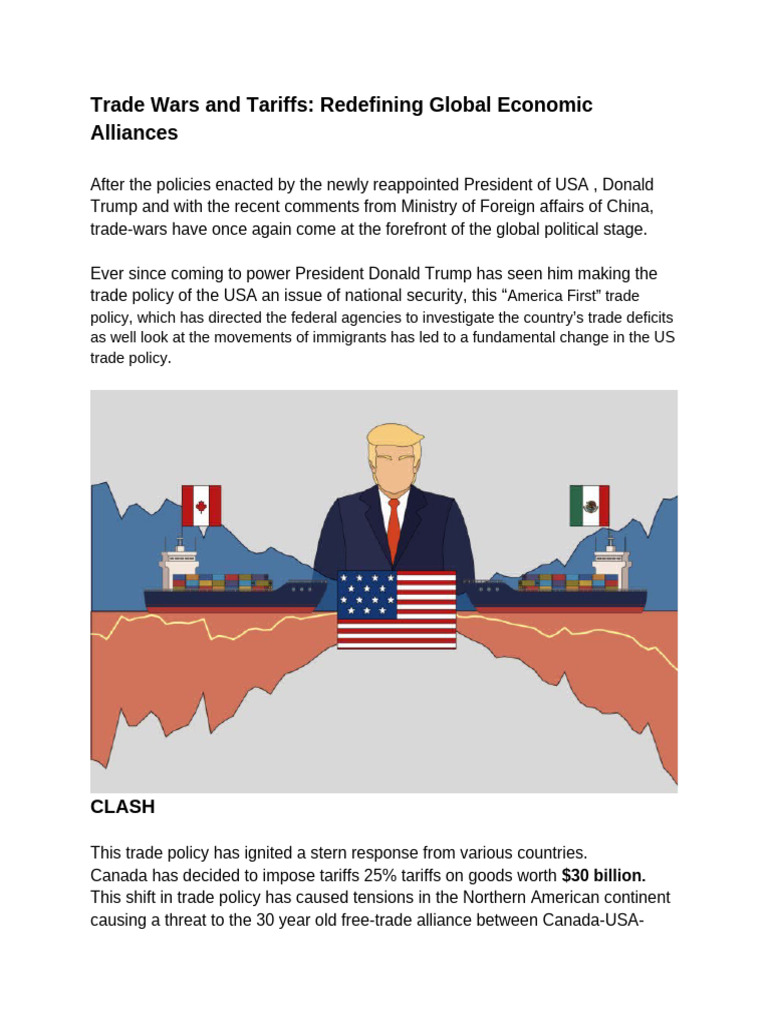 Trade Wars: Impact on Global Alliances | PDF | Tariff | Protectionism