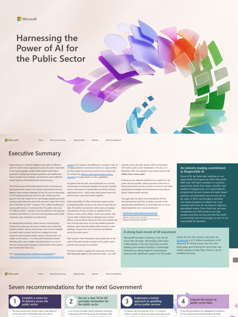 AI Transforming Public Sector Operations | PDF | Artificial ...