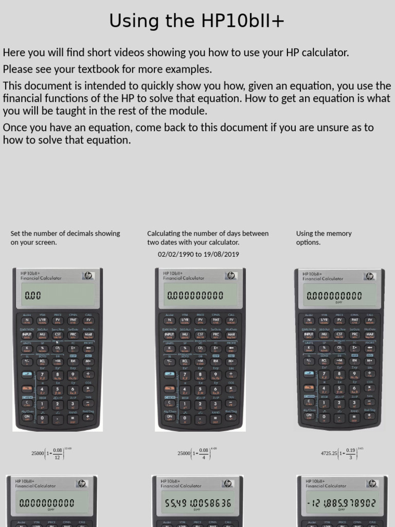 HP 10 Bii+ - English | PDF | Mathematics | Mathematical Objects