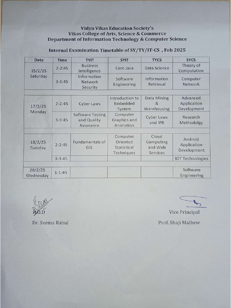 Internal Exam Feb 2025 | PDF