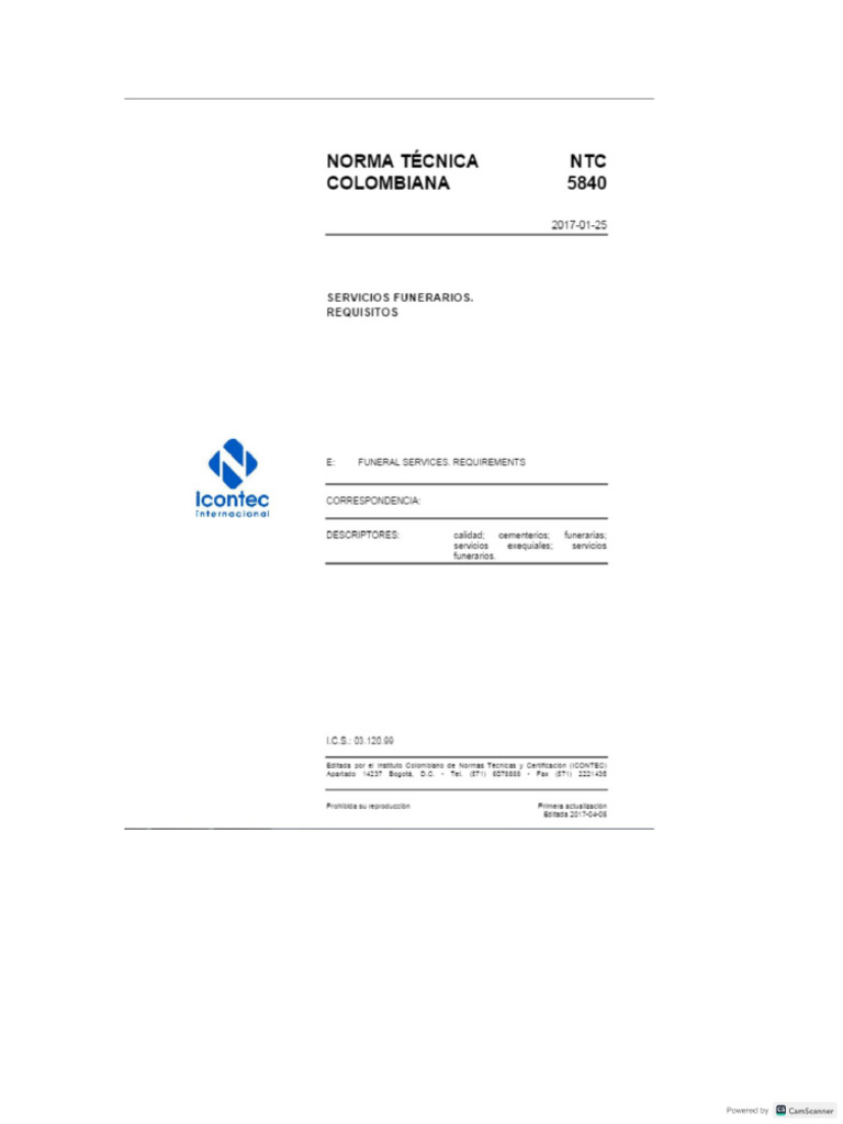 NTC - 5840 - 2017 | PDF