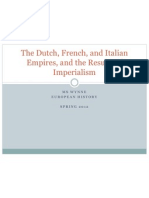 The Dutch, French, and Italian Empires, and The Results of Imperialism