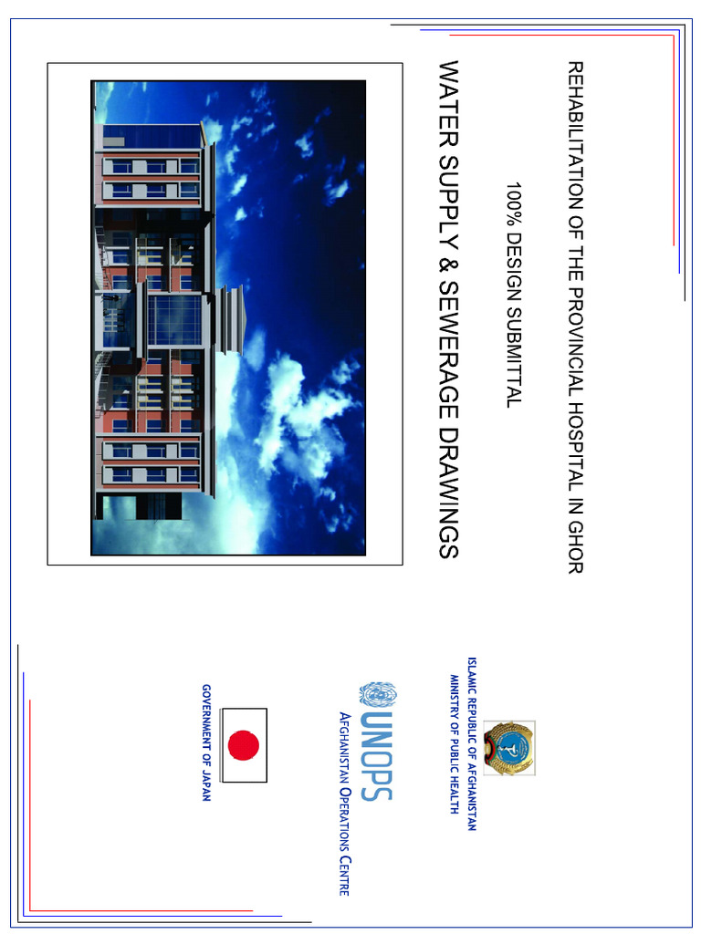 Annex-B.4 - Emergency Block Water Supply and Sewerage Drawing | PDF