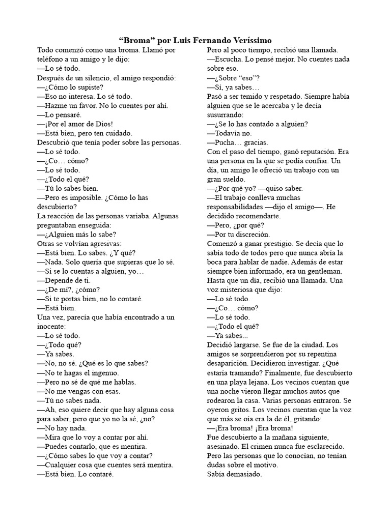 Broma de Verísimo | PDF