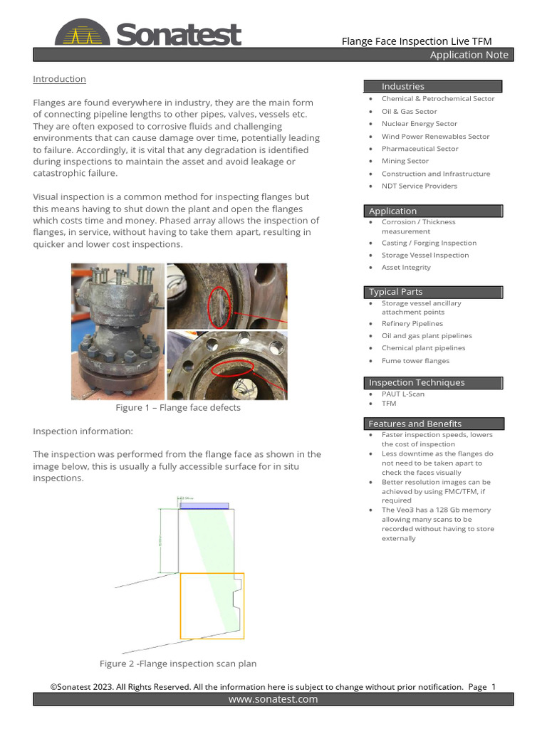 Flange Face TFM Inspection Guide | PDF | Applied And Interdisciplinary ...