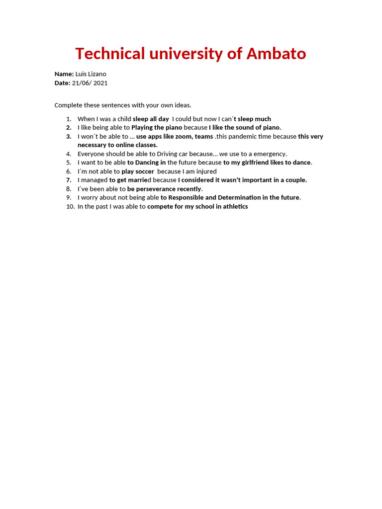 Modals Of Ability Activity Pdf