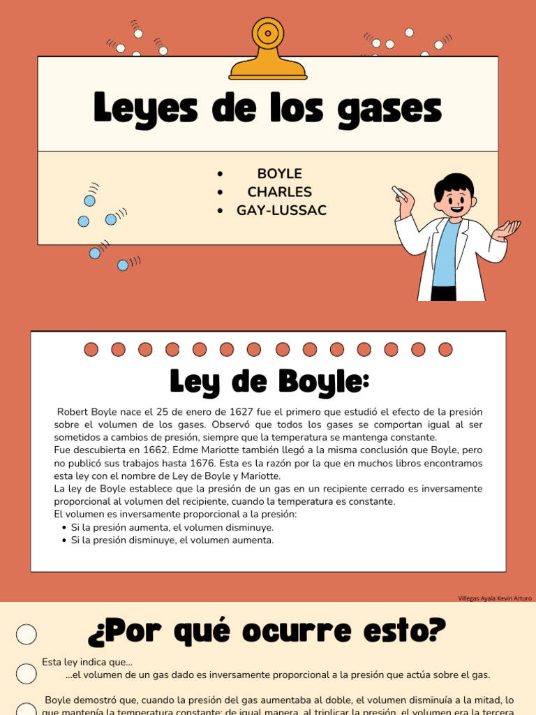 Ley de Boyle y ejemplos de gases | PDF | Gases | Cantidades fisicas