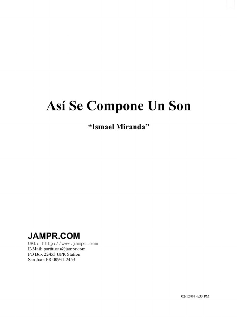 Así Se Compone Un Son | PDF