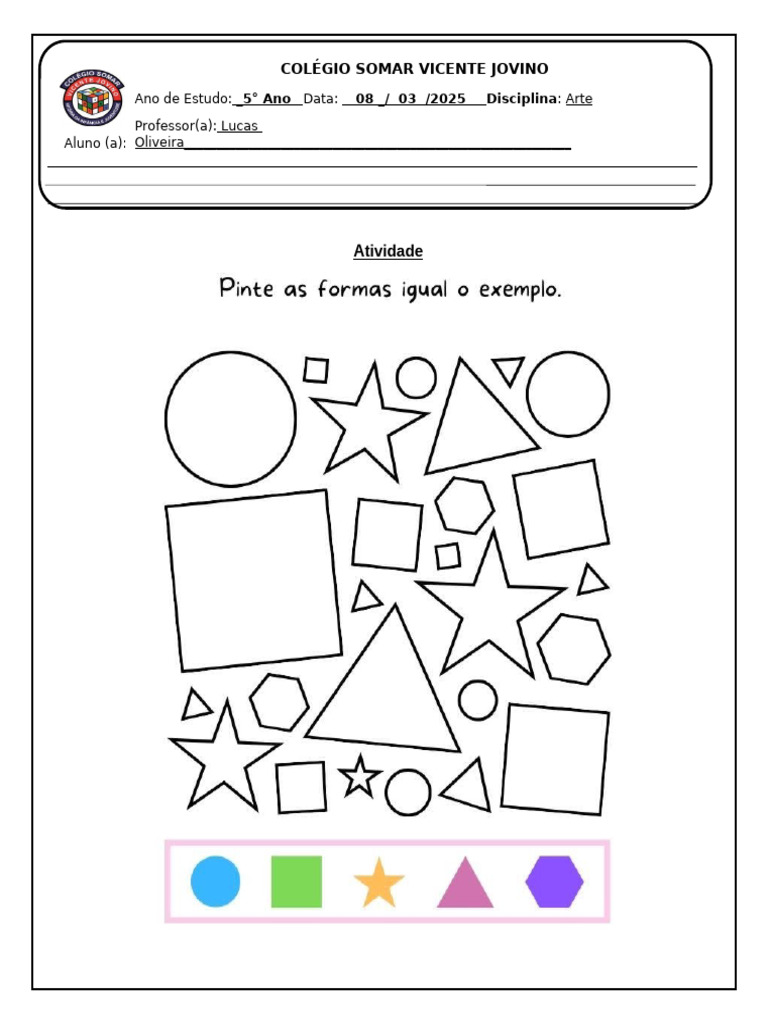 Atividades de Arte para 5º Ano | PDF