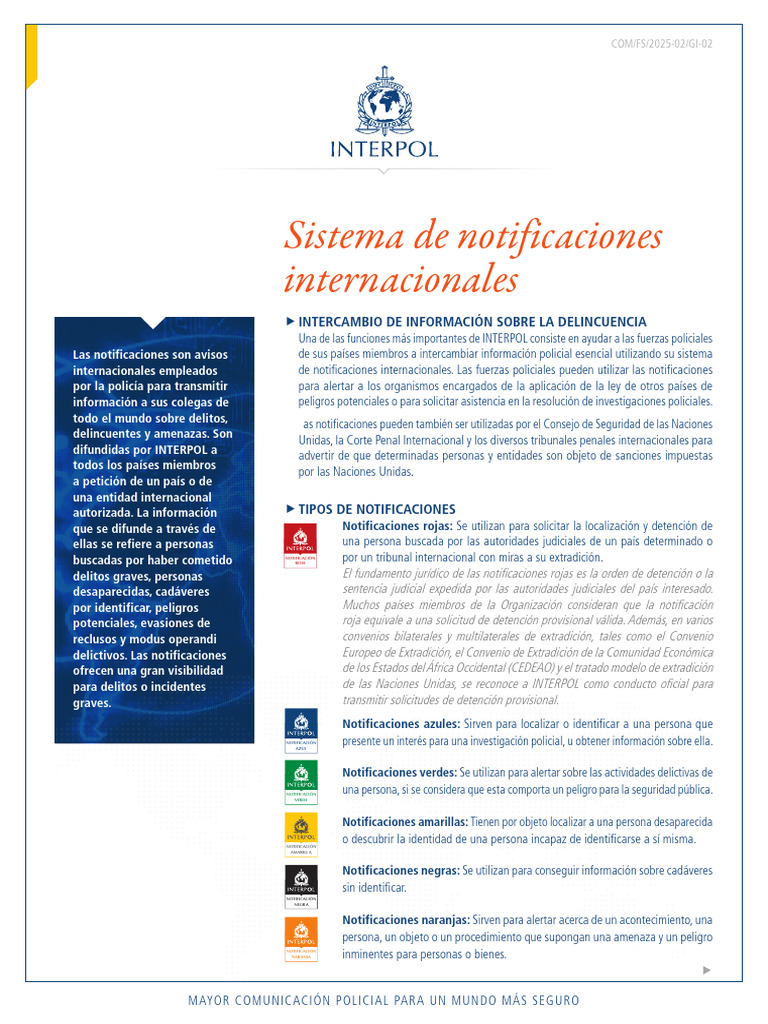 GI 02 Notices 2025 02 SP | PDF | Policía | Naciones Unidas