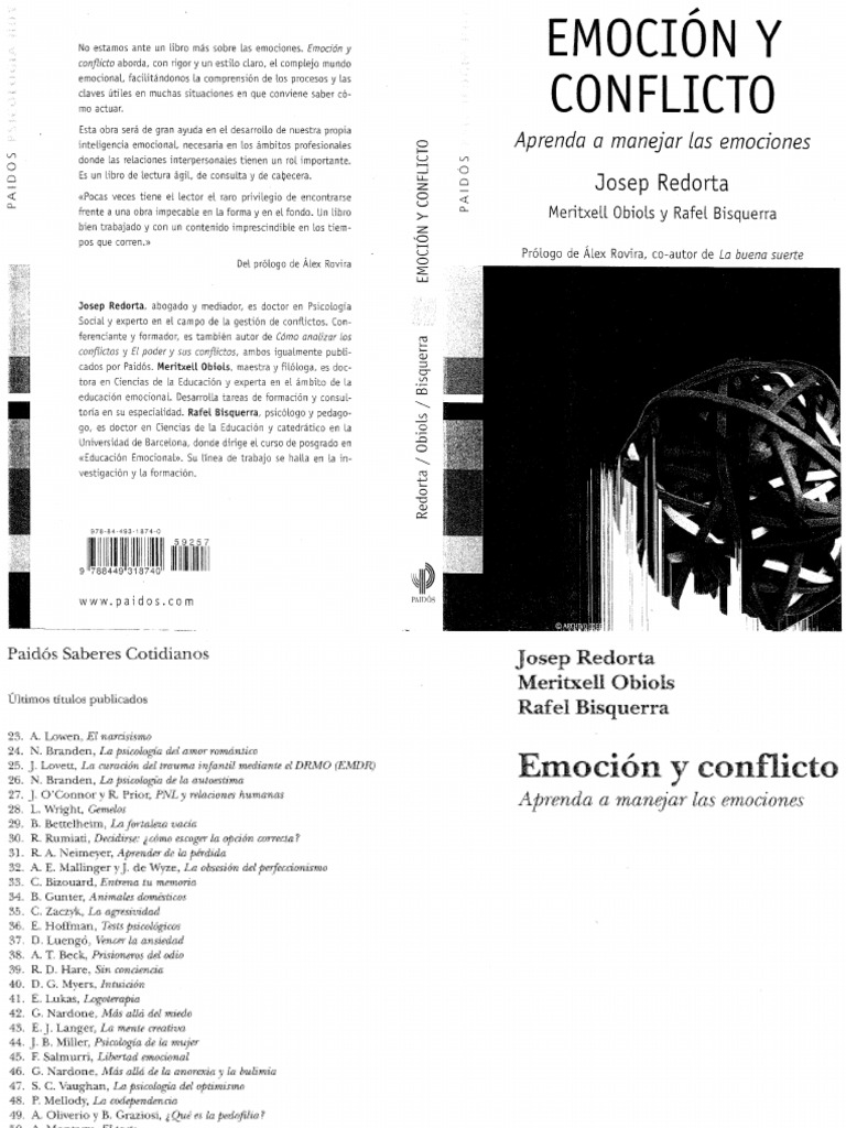 Manejo de Emociones y Conflictos | PDF | Las emociones | Experiencia ...