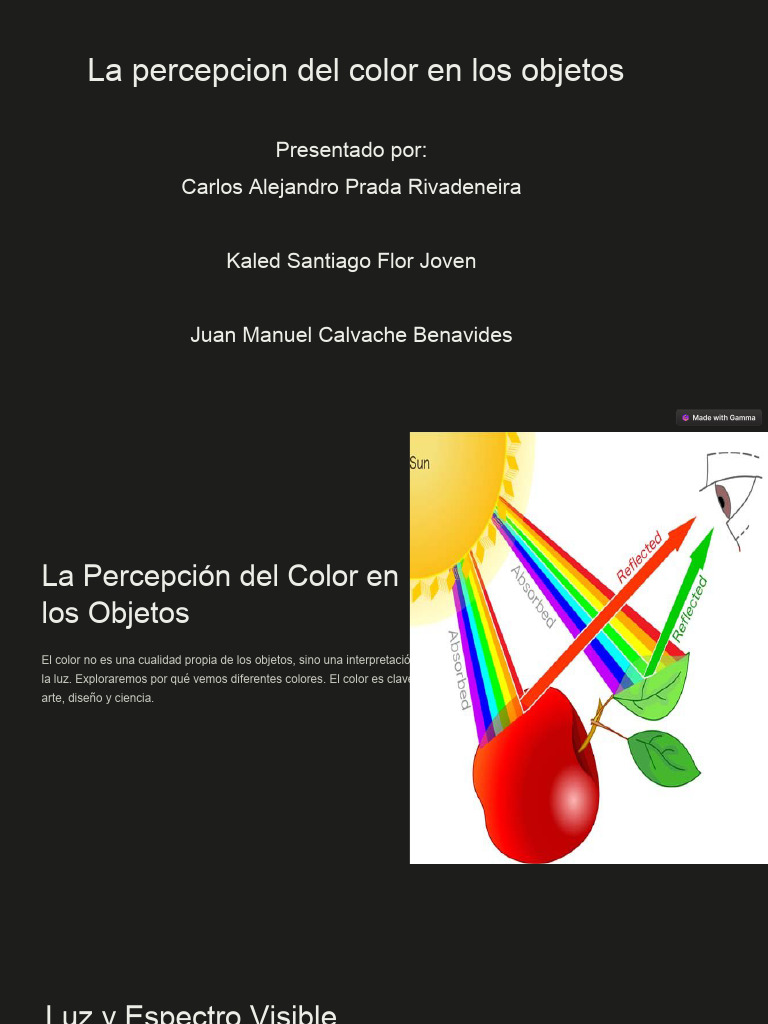 Percepción del Color en Objetos | PDF | Color | Rojo