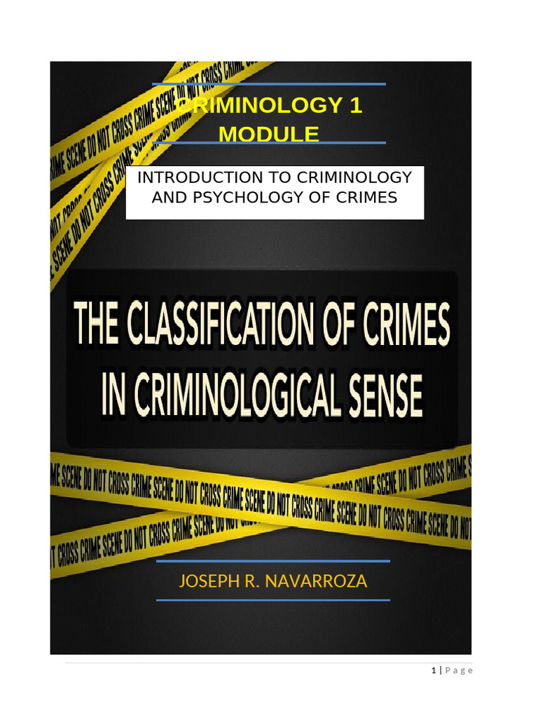 Crim. 1 IM 2024 | PDF | Crimes | Crime & Violence