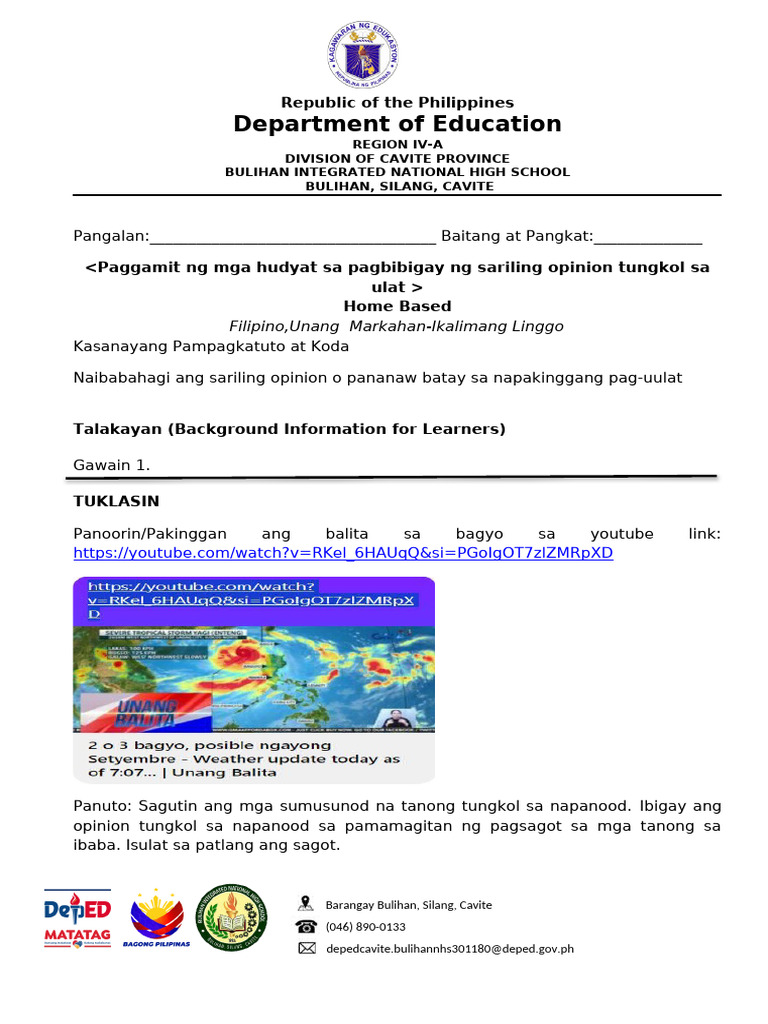 Las Week 5 D3 | PDF