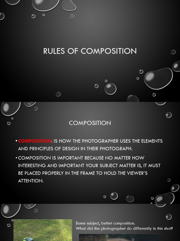 Key Rules of Photo Composition | PDF | Composition (Visual Arts) | Imaging