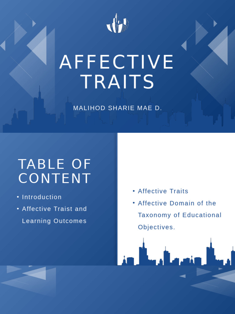 Understanding Affective Traits in Education | PDF | Affect (Psychology ...