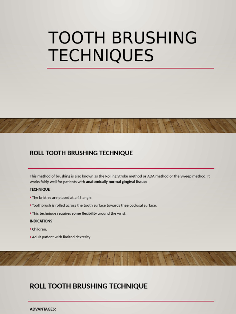Charters and Fones Brushing Techniques | PDF | Toothbrush | Medical ...