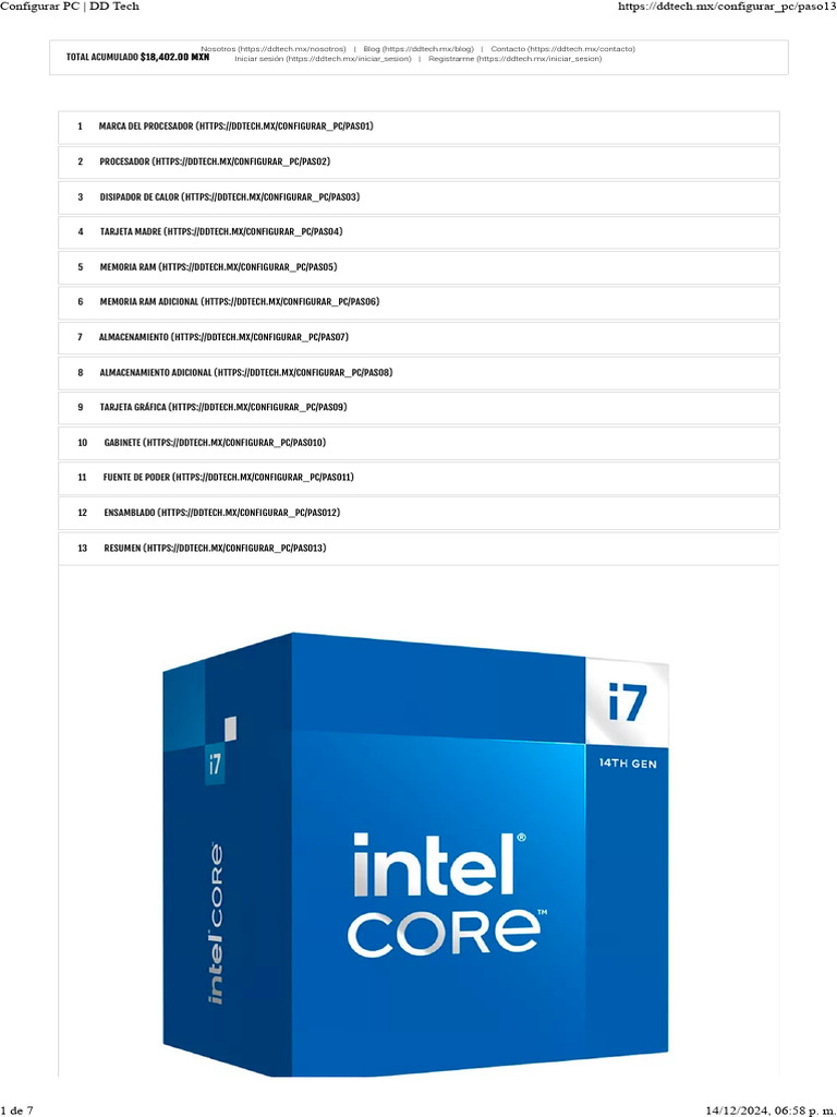 Guía para Armar tu PC con DD Tech | PDF | Unidad Central de ...